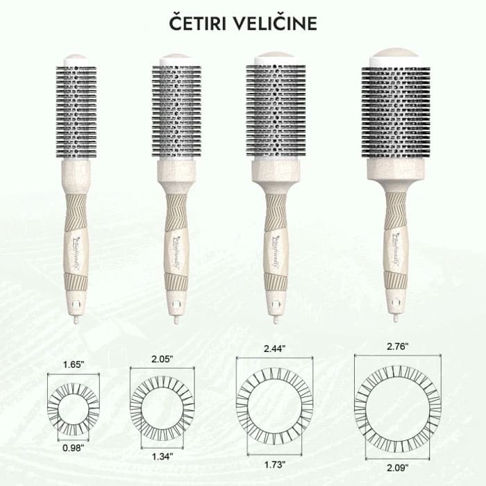 Biofriendly Hairbrush Ceramic Nano IONIC XL - Slika 5